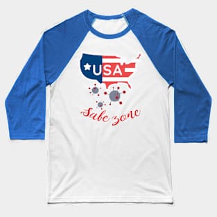 Safe zone America 4th of july shirt - Safe zone Baseball T-Shirt